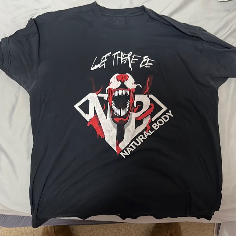 Black Graphic Tee - Let There Be Natural Body